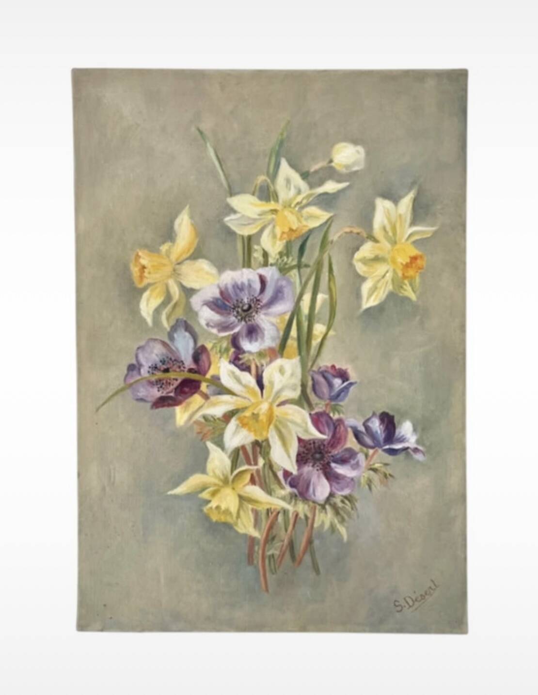 Ancient floral tableau