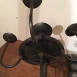Chandelier 5 candles in wrought iron