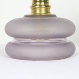 Baladeuse en verre épais violet, vintage
