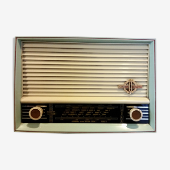 Vintage radio set ducretet thomson blue