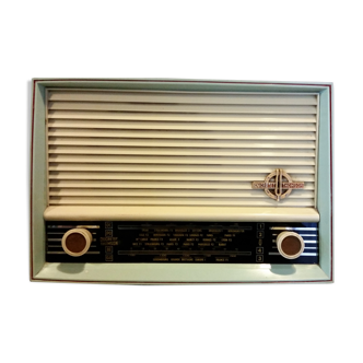 Vintage radio set ducretet thomson blue