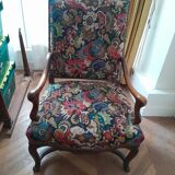 Fauteuil multicolore tapissier