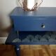 Pair of 60s night blue bedside