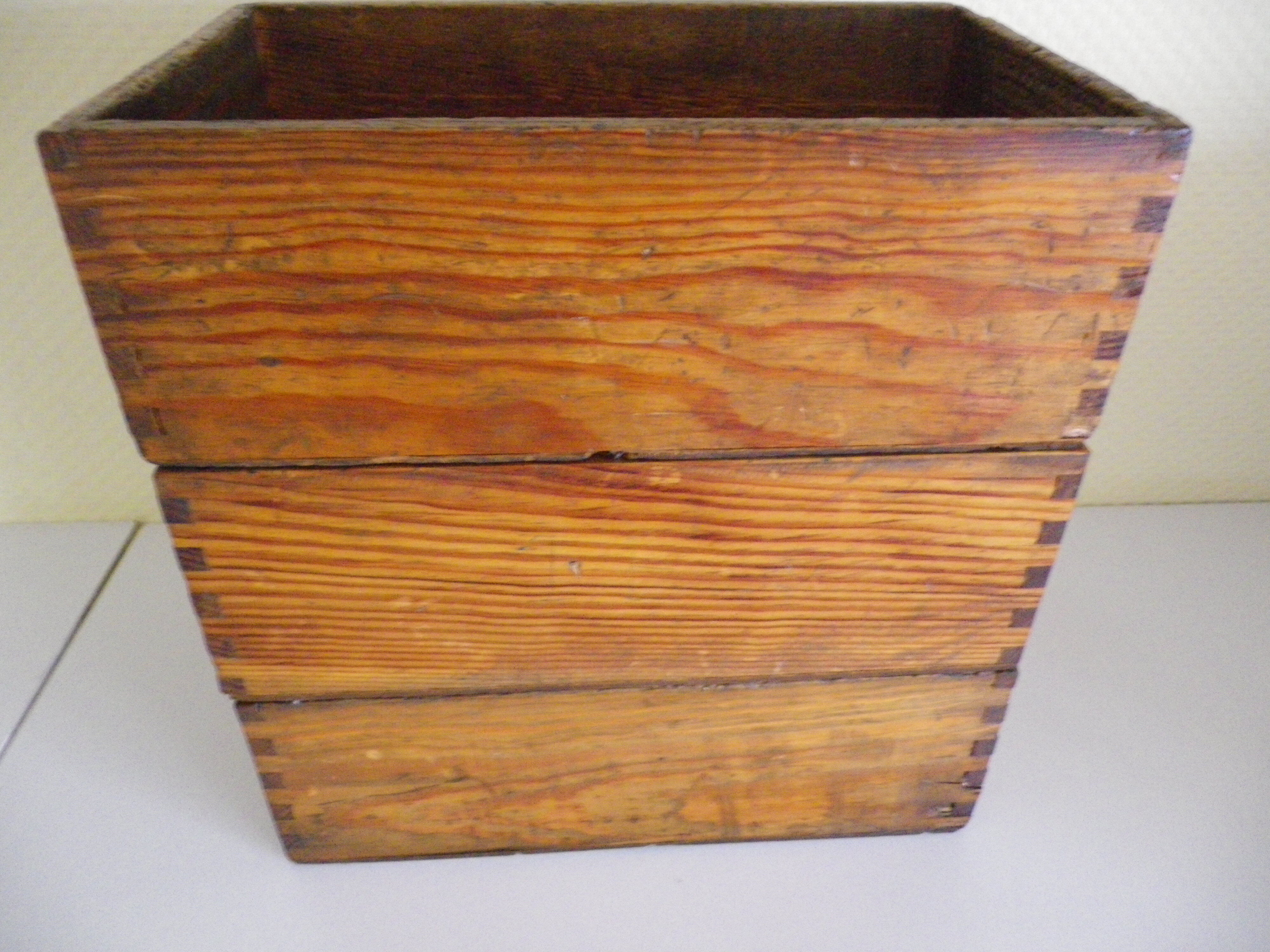 Old lockers wooden tenon mortise Assembly numbered 29,30,36 - 1950s - set of 3