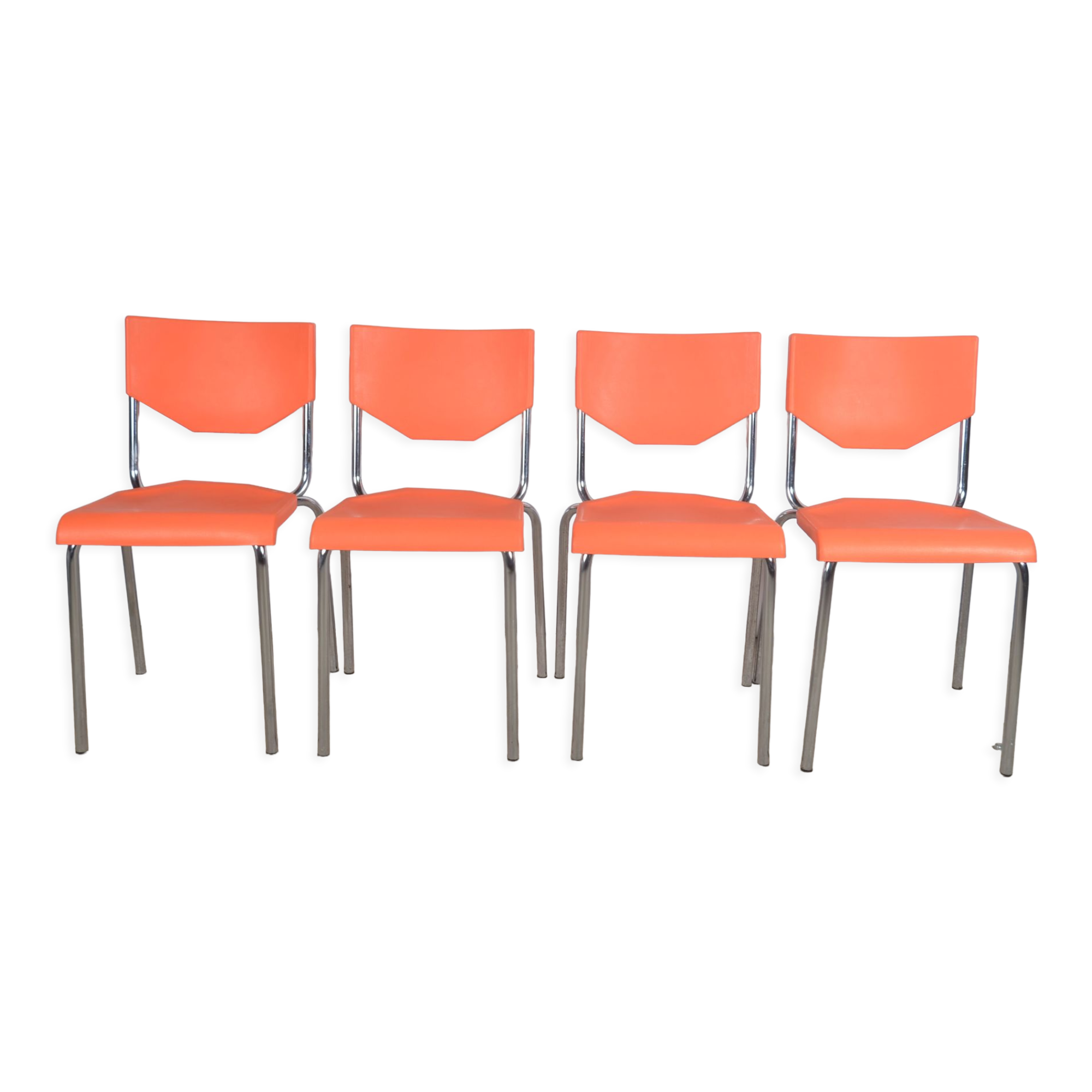 Vintage orange chairs