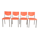 Vintage orange chairs