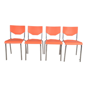 Vintage orange chairs