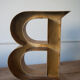 Old sign letter B