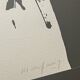 Abstract glass art by A. Marfaing, numbered and signed by hand.