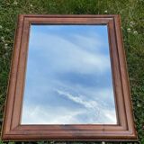 Miroir ancien en bois massif