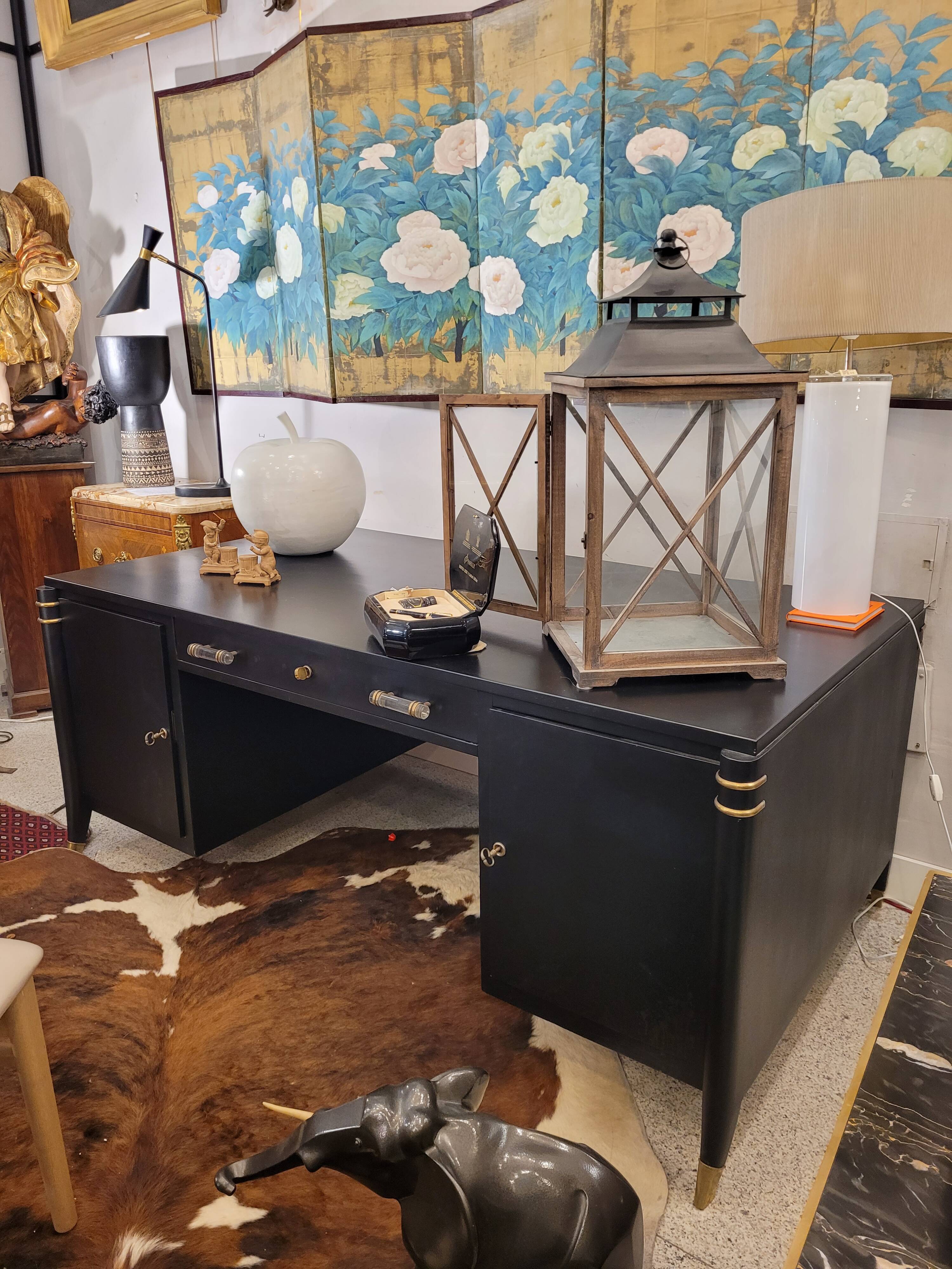 Escritorio o mesa de despacho Art Deco, after Léon & Maurice Jallot, 40´s,