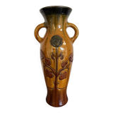 Art Nouveau vase in Flemish pottery