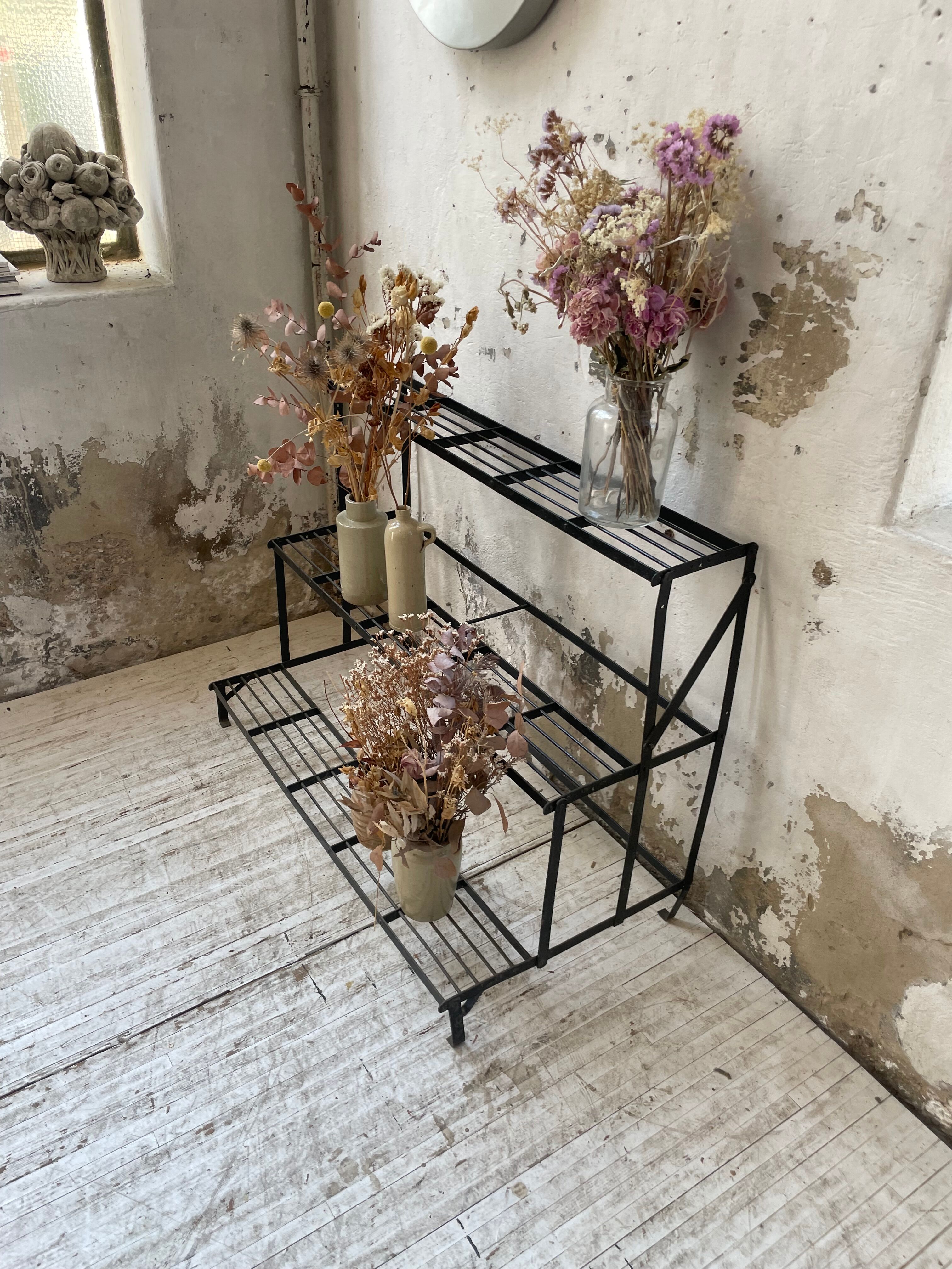 Plant holder florist metal staircase