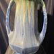 Grand vase forme amphore en gres de pierrefonds a couleur bleue et verte