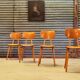 Set de 4 chaises éditée par ton 1960