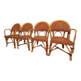 Vintage rattan bistro chairs