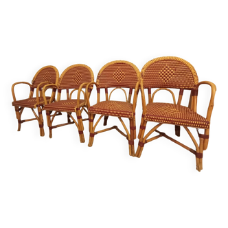 Vintage rattan bistro chairs