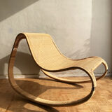 Gunghult rocking rattan armchair by James Irvine, published in 2002 by Ikea