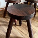 Lot 4 tabourets tripodes