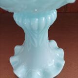 Blue vase in Art Deco opaline