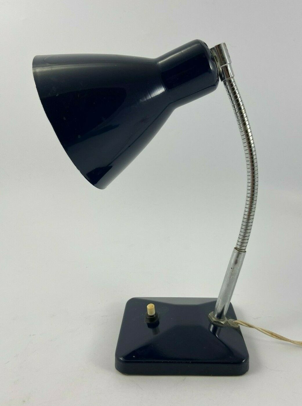 Blue lamp in metal 1960 reglable articulee vintage