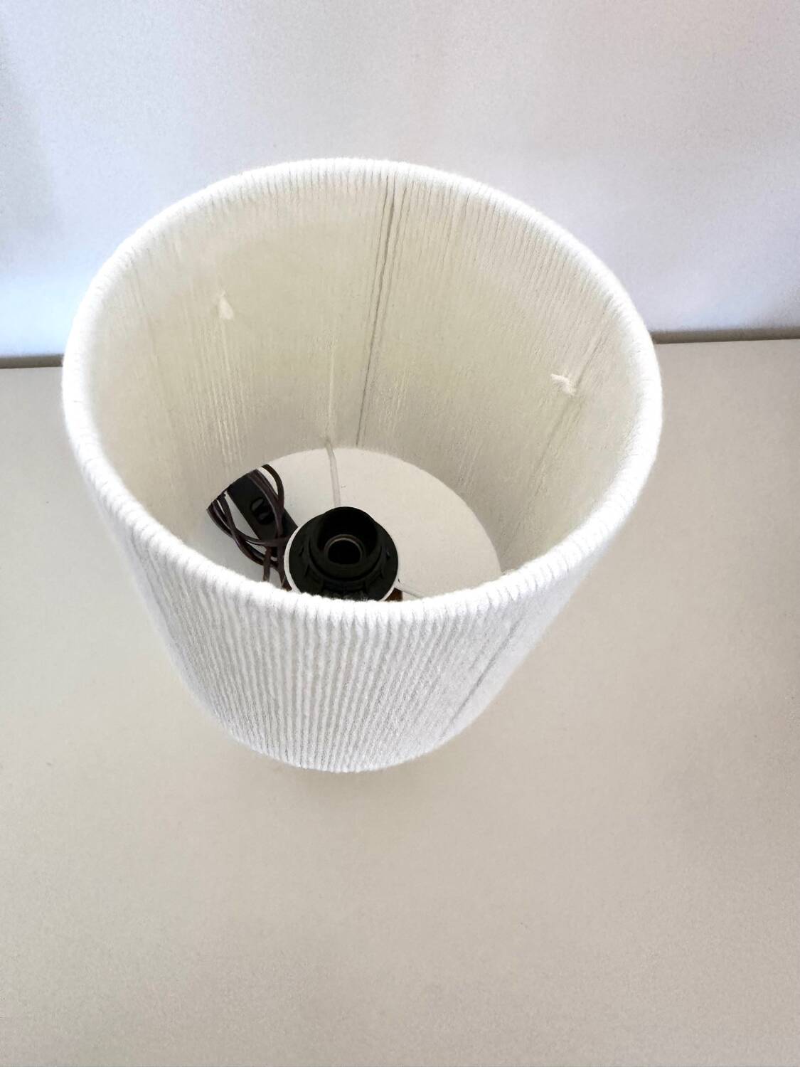 Wood and cotton lamp