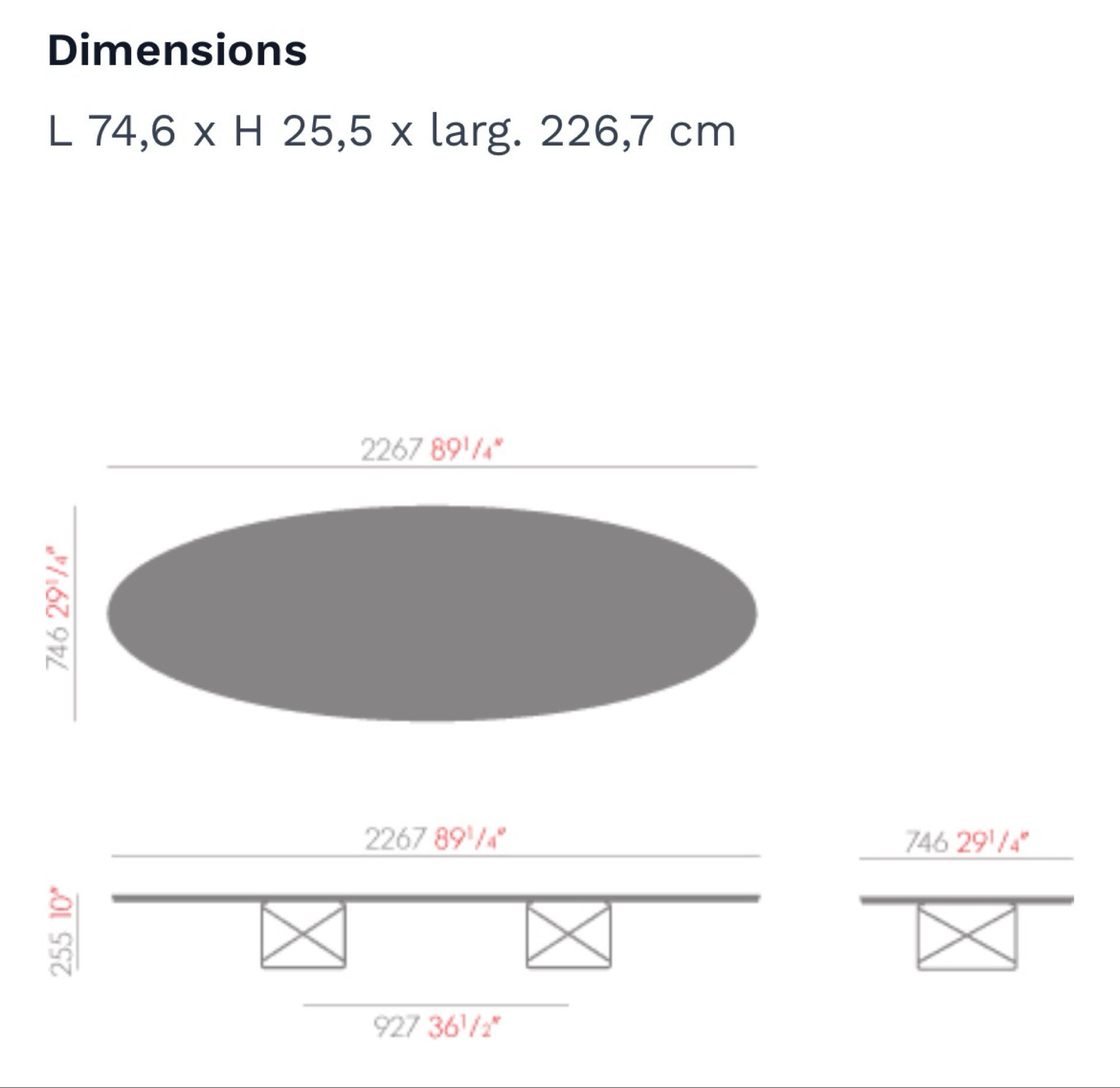 Table Elliptical ETR Vitra
