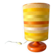 Vintage orange ceramic table lamp 1970