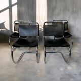 Set of 4 1970s Cantilever Chairs – in the style of Mies van der Rohe (MR10)