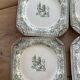 Lot de 8 assiettes terre de fer Saint Amand Fontana