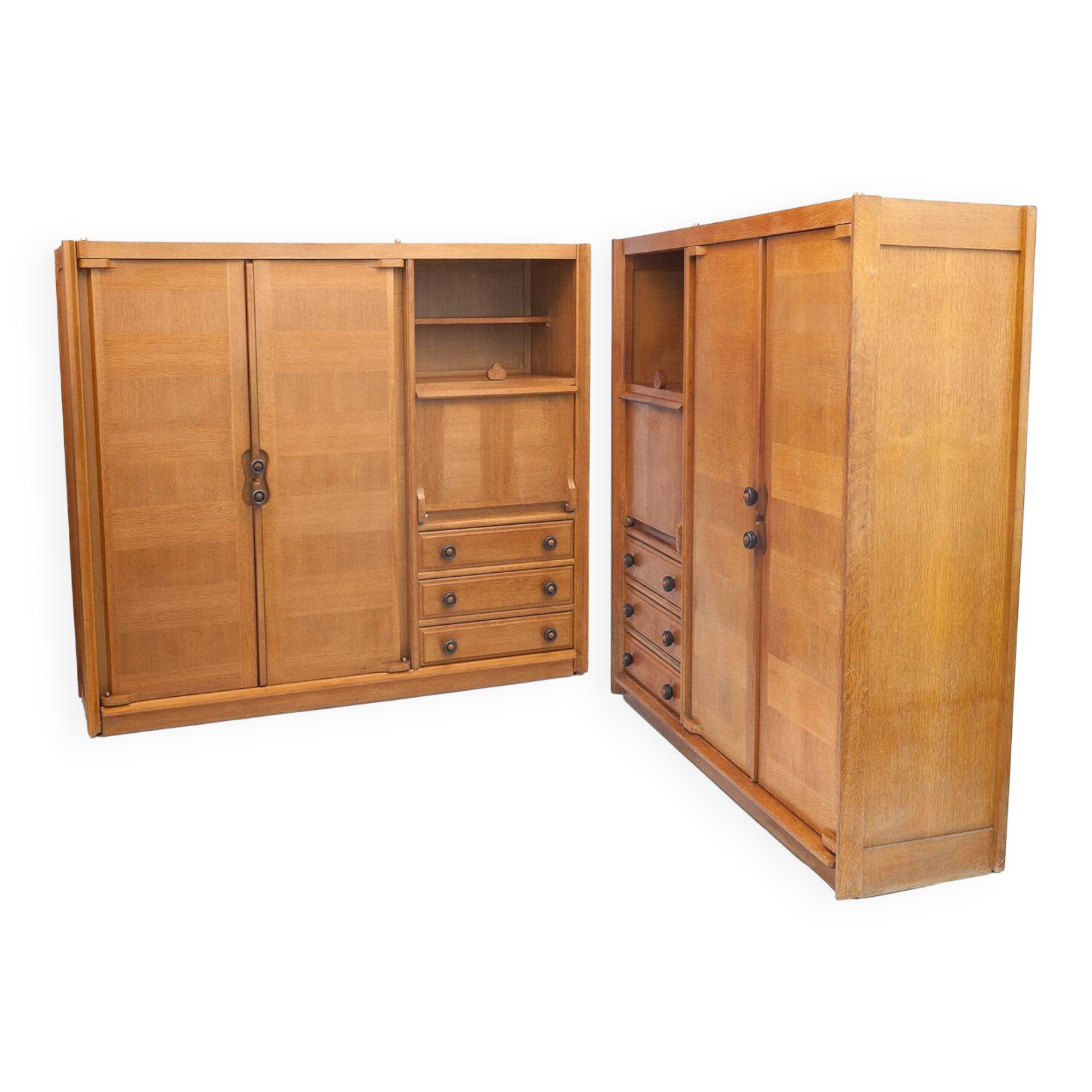 Pair of Guillerme and Chambron cabinets