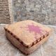 Handmade Berber Kilim pouf, floor cushion.