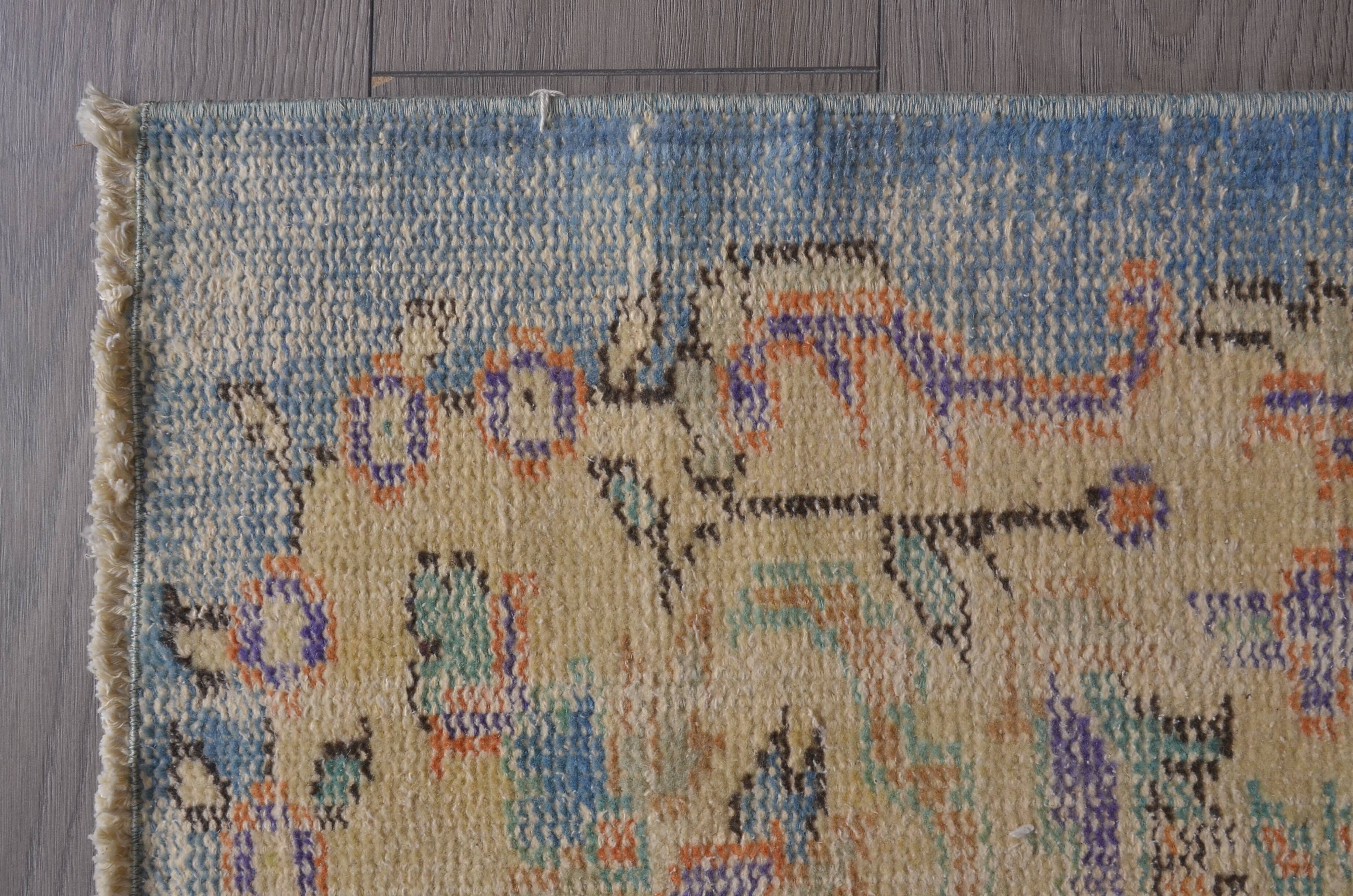 Vintage Oushak Turkish Wool Rug sku2311