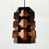 Danish copper pendant light from the mid-century by Lyfa, 1960s.