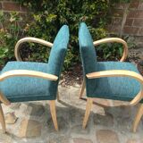 Pair of armchairs bridge old vintage
