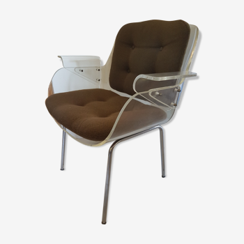 Fauteuil plexiglas d48 design Hans Konecke pour Tecta