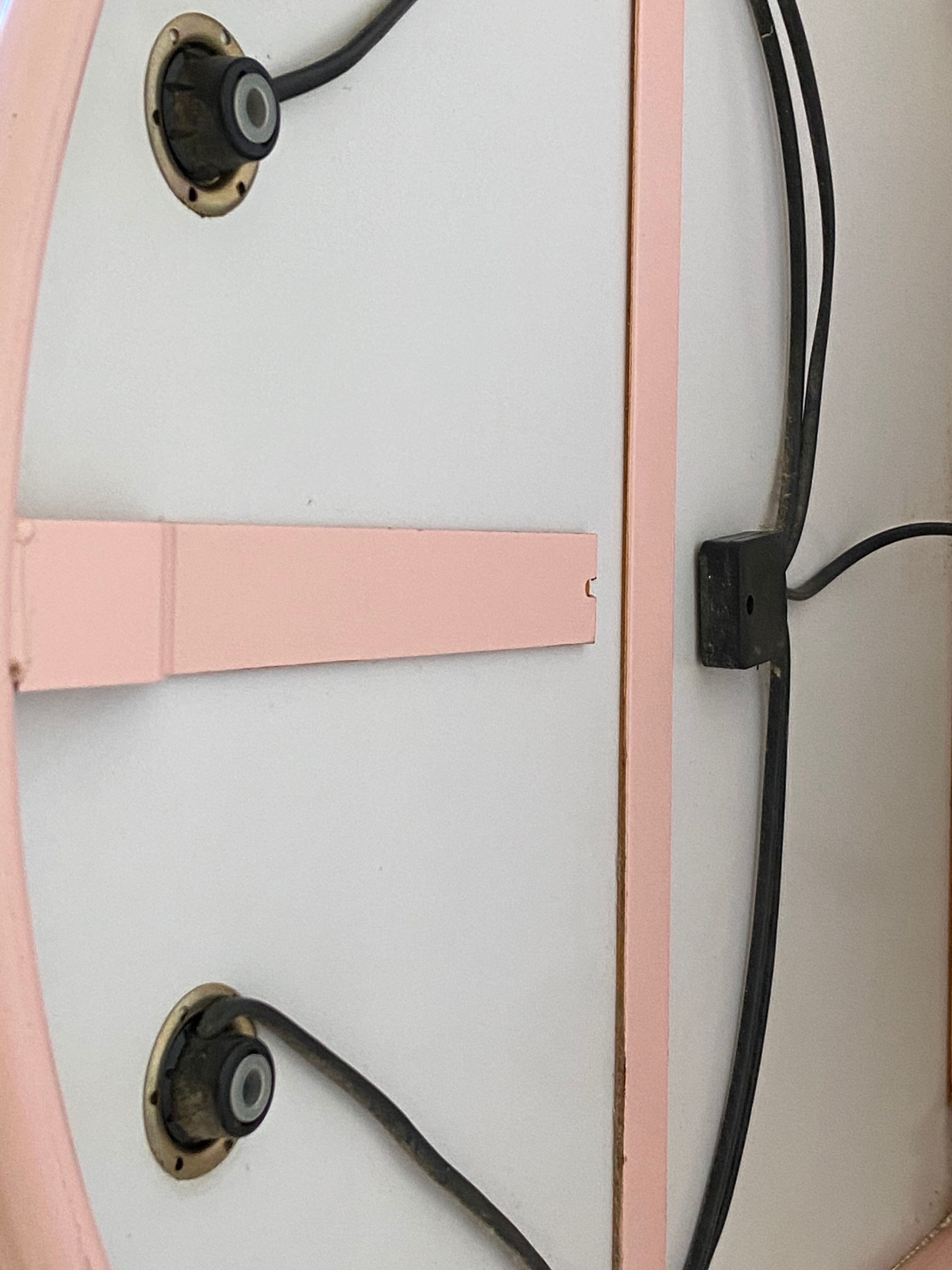 Bright bathroom mirror 80s