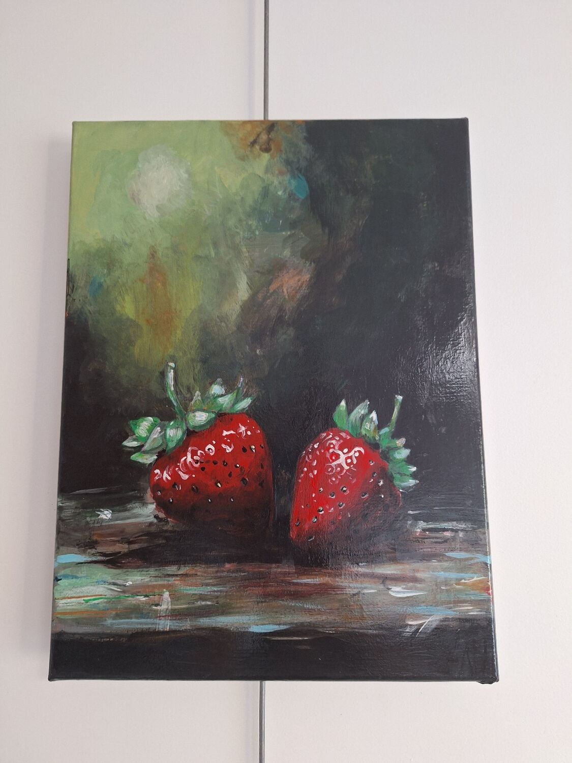 Gouache painting on canvas