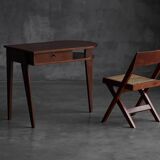 Tripod desk by Jacques Adnet, France, 1950s