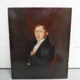 Portrait ancien sur panneau
