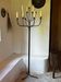 Floor chandelier with 13 lights in wrought iron, French folk art 20th century