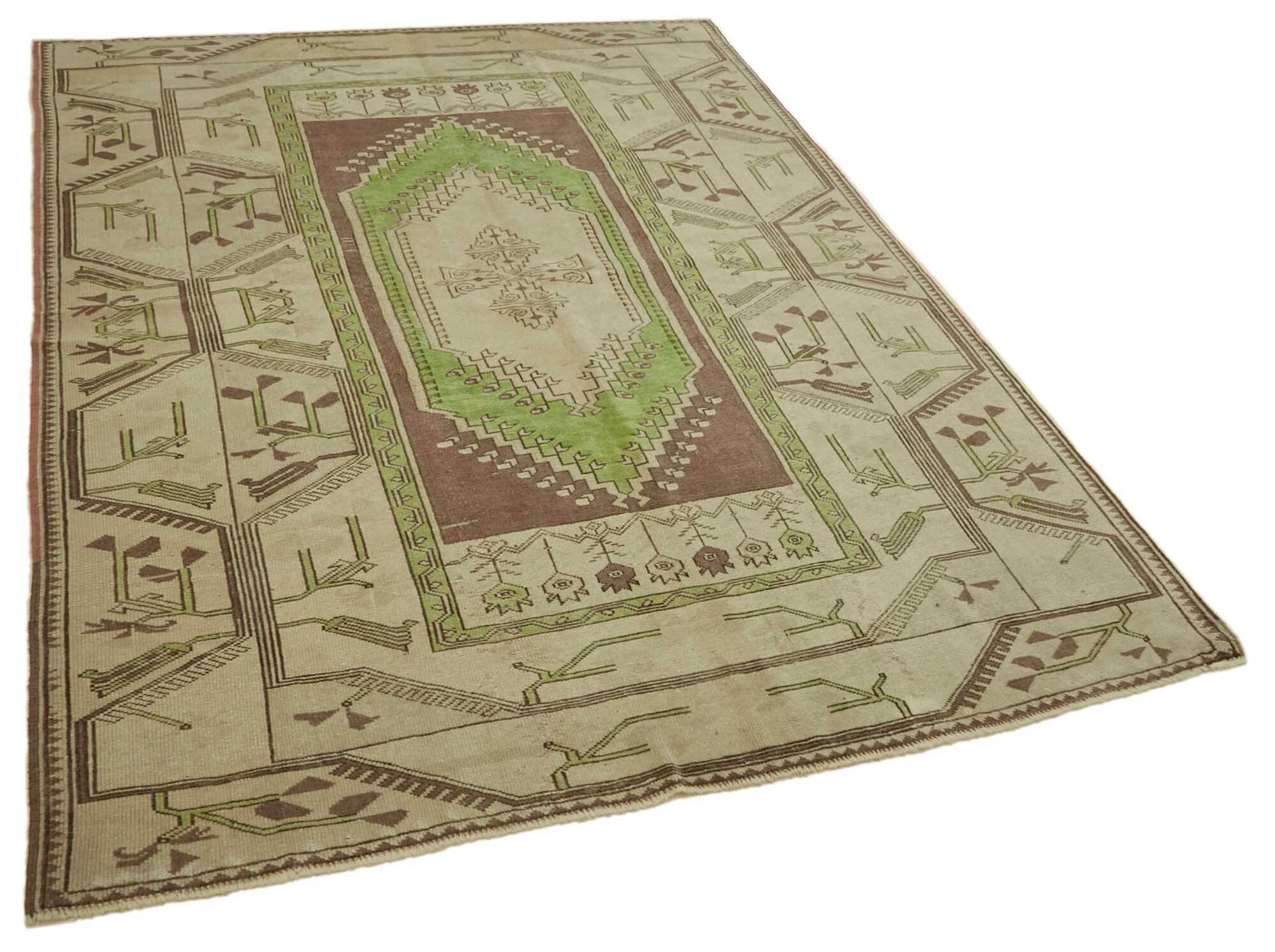 Turkish Vintage Anatolian Rug 163 cm x 220 cm