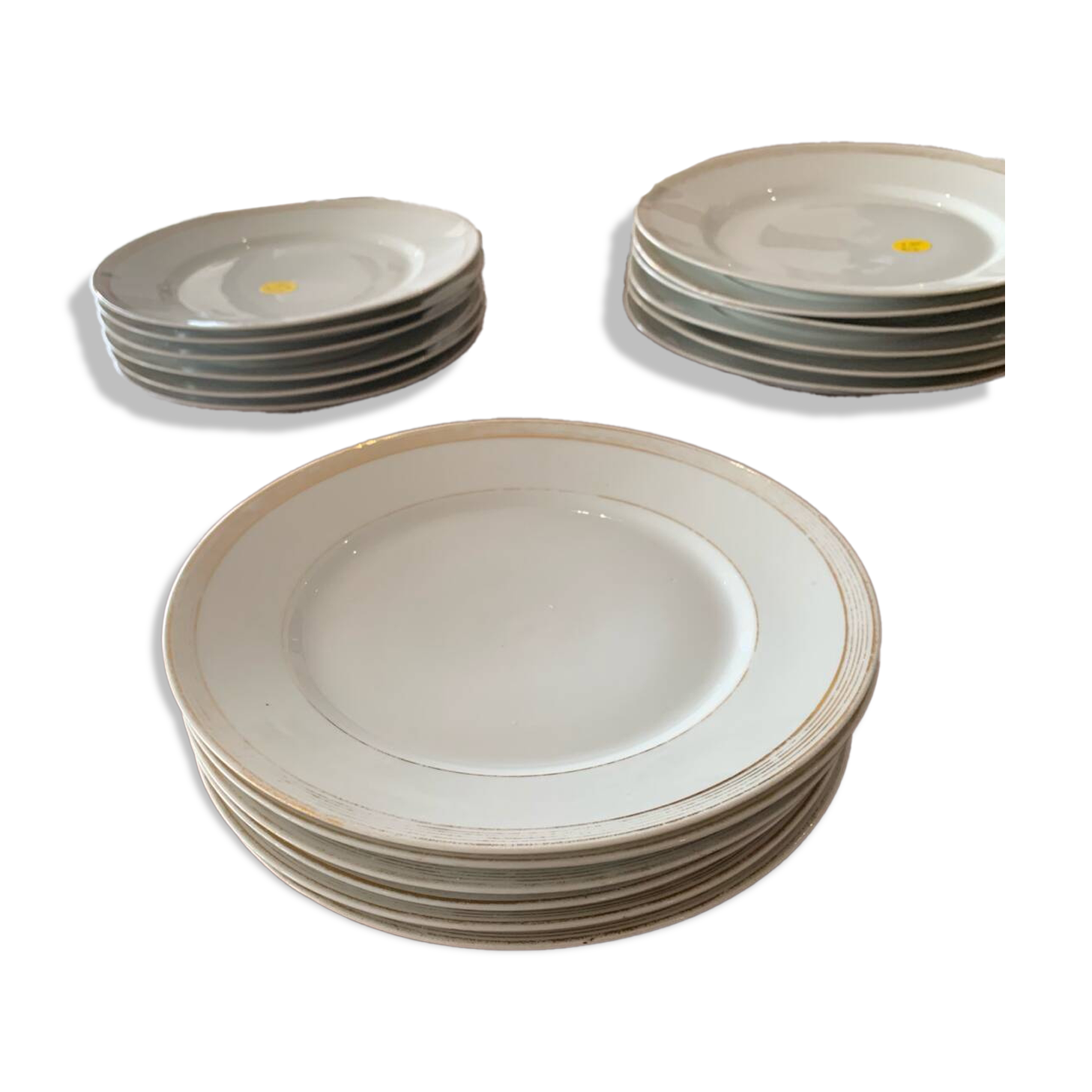 Lot of old white crockery