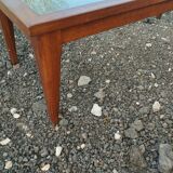 Vintage Scandinavian-style wooden coffee table.