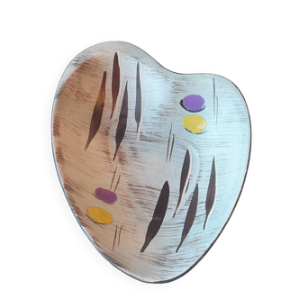 West German Freeform MCM ceramic plate, 1950s/60s