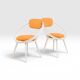 Paire de fauteuils scandinaves Yngve Ekström Mod.Circle