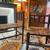 Bench and armchair set
