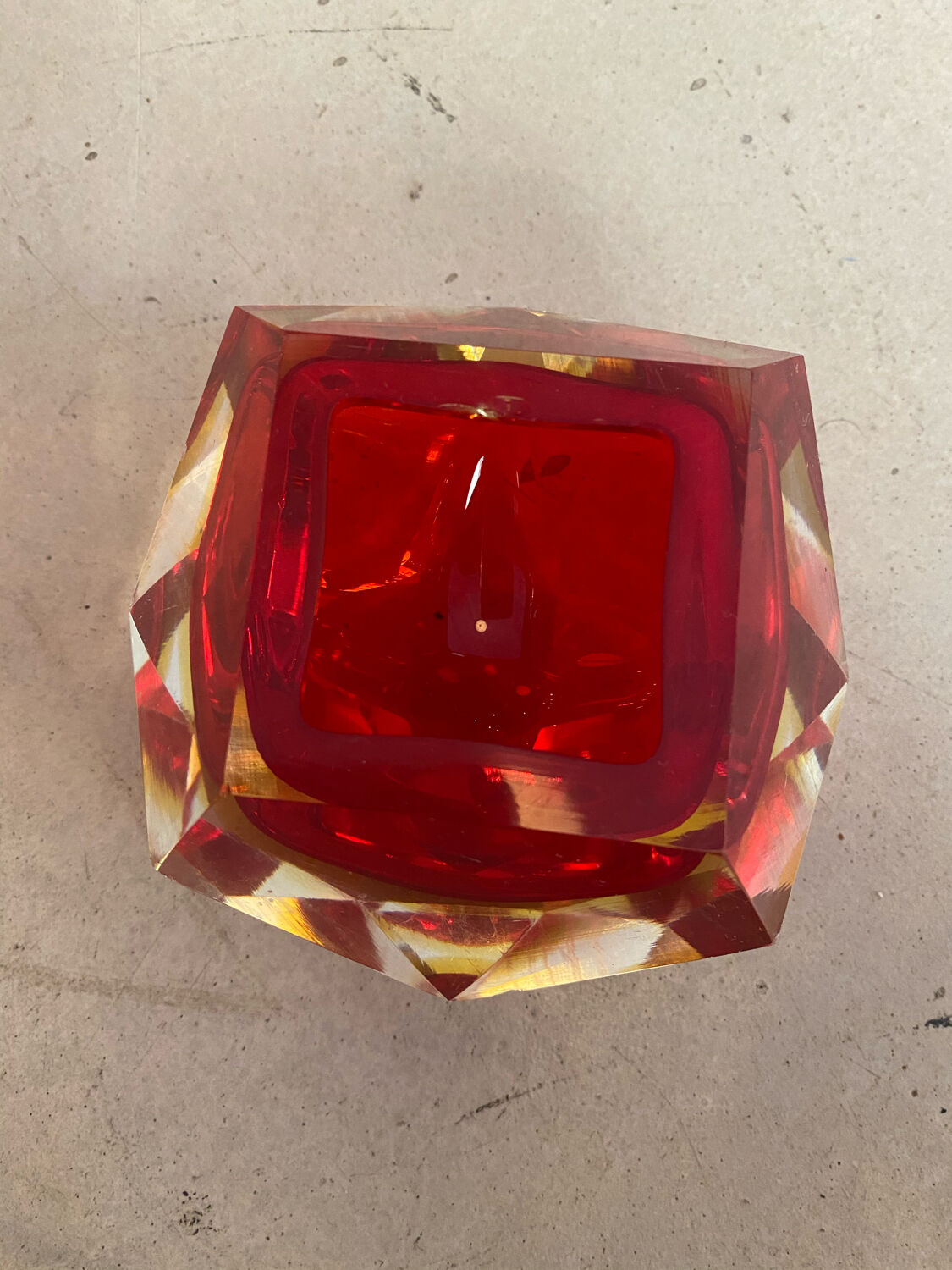 Sommerso Murano ashtray
