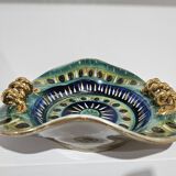 H. Bequet Quaregnon ceramic plate, Belgium 1950s.