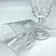 Cut crystal wine glasses